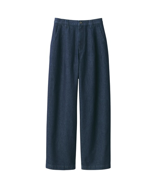 MUJI Labo(ムジラボ)の「〔MUJI Labo〕婦人 和紙混デニムパンツ(デニムパンツ・レディース・ダークネイビー・27inch/26inch/25inch/24inch)」の8枚目の写真
