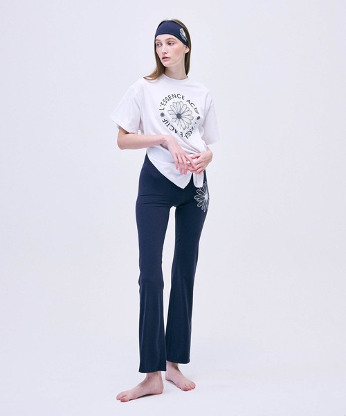 Mardi Mercredi(マルディメクルディ)の「SIDE SLIT T-SHIRT ACTIF EMBLEM / サイド スリット Tシャツ アクティフ エンブレム(Tシャツ/カットソー・レディース・ホワイト/ピンク/ブラック/ネイビー/ブラック系その他・FREE)」の9枚目の写真