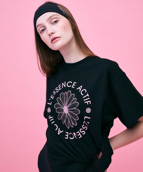 SIDE SLIT T-SHIRT ACTIF EMBLEM / サイド スリット Tシャツ