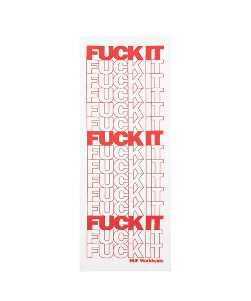 FUCK IT BEACH TOWEL　HUF ハフ タオル FUCK IT REPEAT TENUGUI / HUF ハフ 手ぬぐい（ハンカチ/ハンド
