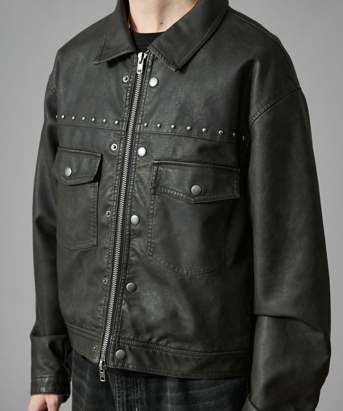 セール】Studs Design Tracker Jacket/スタッズデザイントラッカー