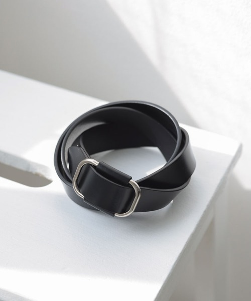 DONOBAN（ドノバン）の「本革穴なしスクエアリングベルト（ベルト・レディース・ブラック系その他/ブラック系その他2/ダークブラウン/グレー/ベージュ/キャメル/ホワイト・ONE）」の10枚目の写真