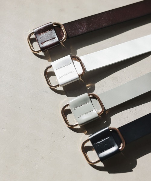 DONOBAN（ドノバン）の「本革穴なしスクエアリングベルト（ベルト・レディース・ブラック系その他/ブラック系その他2/ダークブラウン/グレー/ベージュ/キャメル/ホワイト・ONE）」の11枚目の写真