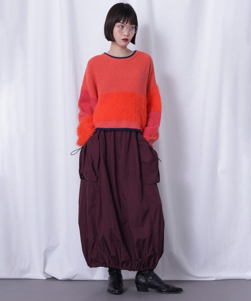 ROSE BUD(ローズバッド)の「サイドドロストポケットバルーンスカート(スカート・レディース・ブラック/バーガンディー/ブルー・ONE SIZE)」の21枚目の写真