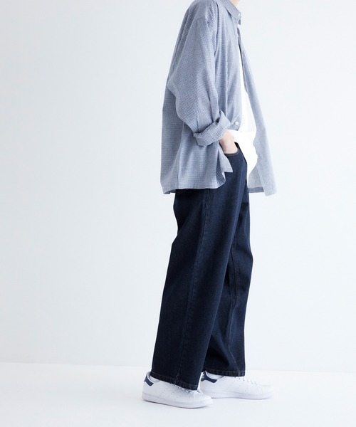 coca（coca）（コカ）の「デニムワイドパンツ（デニムパンツ・メンズ・ネイビー/ブルー・L/M/XL）」の11枚目の写真