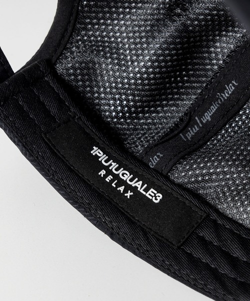 1PIU1UGUALE3  RELAX （ウノピゥウノウグァーレトレ リラックス）の「1PIU1UGUALE3 RELAX(ウノピゥウノウグァーレトレ リラックス) × +phenix キャップ by GORE-TEX LABS / ゴアテックス (防水性 / 速乾)（キャップ・メンズ・ブラック/ブラック系1・ONE SIZE）」の7枚目の写真