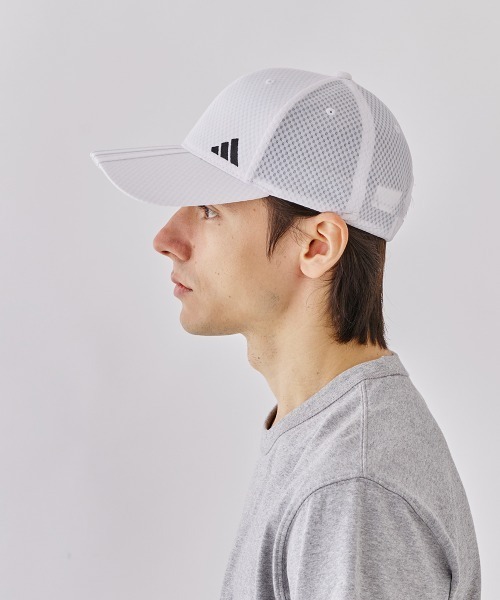 adidas ホワイトキャップ グレーつば (1) adidas LT-MESH 6P CAP_05 / アディダス（キャップ）｜adidas