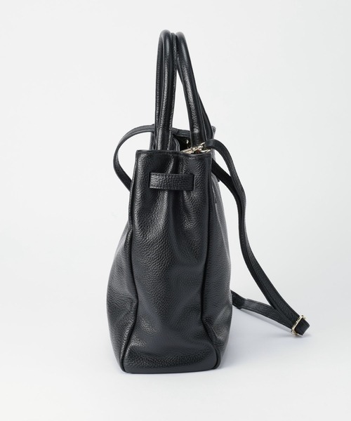 AULENTTI（オウレンティ）の「【AULENTTI】レザーバッグ（ハンドバッグ・レディース・ブラック/ベージュ・フリー）」の12枚目の写真