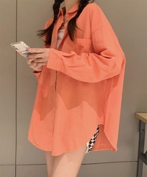 【URGE:】シンプル スタンダード 長袖 シャツ