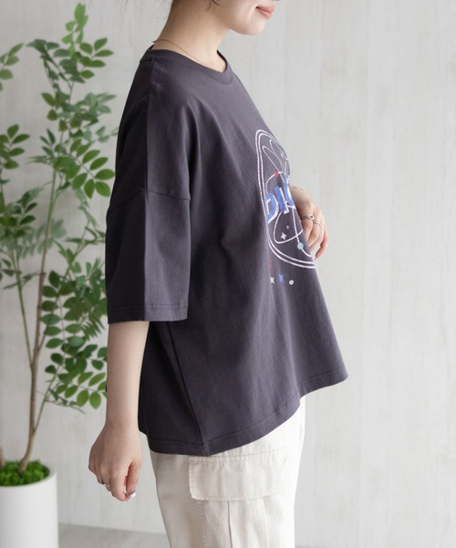 Dickies(ディッキーズ)の「DICKIES バイオ加工アイコンTシャツ(Tシャツ/カットソー・レディース・スミクロ/オレンジ/カーキ・フリー)」の14枚目の写真