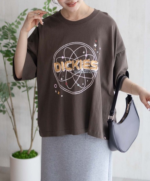 Dickies(ディッキーズ)の「DICKIES バイオ加工アイコンTシャツ(Tシャツ/カットソー・レディース・スミクロ/オレンジ/カーキ・フリー)」の18枚目の写真