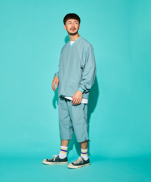 BURLAP OUTFITTER(バーラップアウトフィッター)の「REFLEX PULLOVER / リフレックス プルオーバー(その他トップス・メンズ・チャコールグレー/ネイビー/ベージュ系その他/ブルー系その他/スモークピンク/ブラック・LARGE/MEDIUM/SMALL)」の18枚目の写真