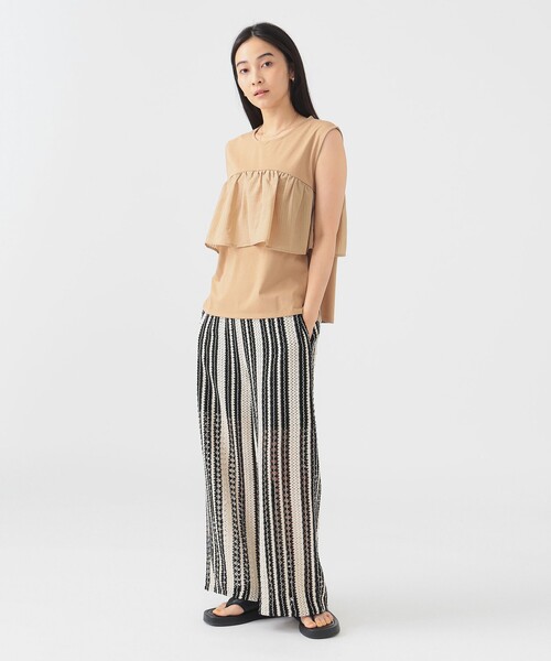 B:MING by BEAMS（ビーミングバイビームス）の「インド ストライプ レース パンツ（S～M）（その他パンツ・レディース・ブラウン系その他/ホワイト系その他5・MEDIUM/SMALL）」の7枚目の写真