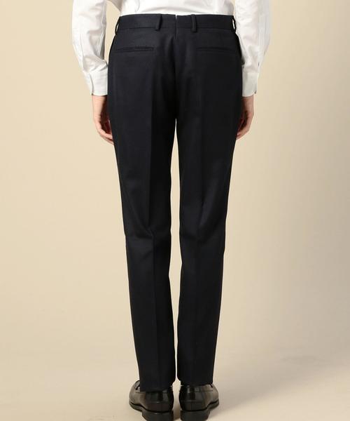 BEAUTY&YOUTH UNITED ARROWS（ビューティーアンドユースユナイテッドアローズ）の「BY Dress ネイビー フラノ ノープリーツ パンツ-Narrow◆（スーツパンツ・メンズ・ネイビー・46/44/50/52/48）」の2枚目の写真