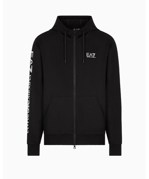 EMPORIO ARMANI EA7(エンポリオアルマーニイーエーセブン)の「<オンライン限定>【エンポリオ アルマーニ EA7】Logo Series フード付きスウェットシャツ コットン(スウェット・メンズ・ブラック/ブラック系/アイボリー・X-LARGE/LARGE/MEDIUM/X-SMALL/SMALL)」の9枚目の写真