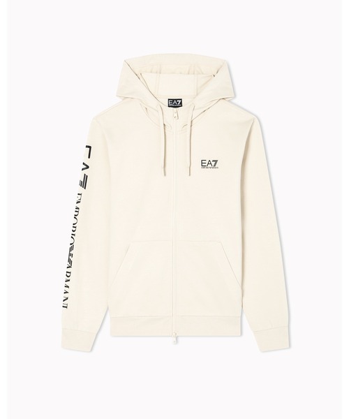 EMPORIO ARMANI EA7(エンポリオアルマーニイーエーセブン)の「<オンライン限定>【エンポリオ アルマーニ EA7】Logo Series フード付きスウェットシャツ コットン(スウェット・メンズ・ブラック/ブラック系/アイボリー・X-LARGE/LARGE/MEDIUM/X-SMALL/SMALL)」の4枚目の写真