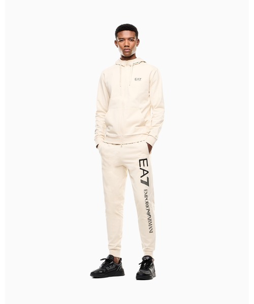 EMPORIO ARMANI EA7(エンポリオアルマーニイーエーセブン)の「<オンライン限定>【エンポリオ アルマーニ EA7】Logo Series フード付きスウェットシャツ コットン(スウェット・メンズ・ブラック/ブラック系/アイボリー・X-LARGE/LARGE/MEDIUM/X-SMALL/SMALL)」の5枚目の写真