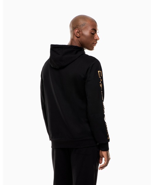 EMPORIO ARMANI EA7(エンポリオアルマーニイーエーセブン)の「<オンライン限定>【エンポリオ アルマーニ EA7】Logo Series フード付きスウェットシャツ コットン(スウェット・メンズ・ブラック/ブラック系/アイボリー・X-LARGE/LARGE/MEDIUM/X-SMALL/SMALL)」の6枚目の写真