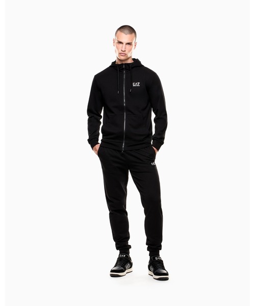 EMPORIO ARMANI EA7(エンポリオアルマーニイーエーセブン)の「<オンライン限定>【エンポリオ アルマーニ EA7】Logo Series フード付きスウェットシャツ コットン(スウェット・メンズ・ブラック/ブラック系/アイボリー・X-LARGE/LARGE/MEDIUM/X-SMALL/SMALL)」の12枚目の写真