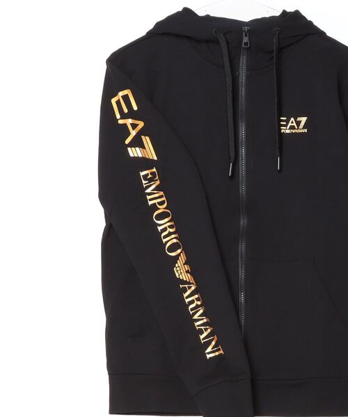 EMPORIO ARMANI EA7(エンポリオアルマーニイーエーセブン)の「<オンライン限定>【エンポリオ アルマーニ EA7】Logo Series フード付きスウェットシャツ コットン(スウェット・メンズ・ブラック/ブラック系/アイボリー・X-LARGE/LARGE/MEDIUM/X-SMALL/SMALL)」の8枚目の写真