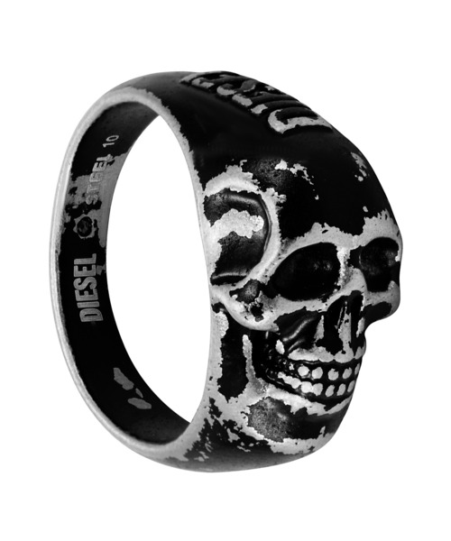 ★DIESEL★ディーゼル DX1579040 スカル リング ディーゼル アクセサリー メンズ 指輪 シルバー DX1579040