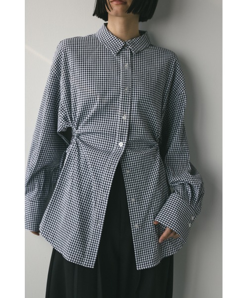 STYLEMIXER(スタイルミキサー)の「サイドホールシャツ(シャツ/ブラウス・レディース・ホワイト/ブラック系その他/ライトイエロー・FREE)」の3枚目の写真