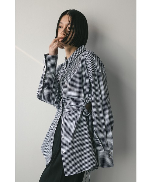 STYLEMIXER(スタイルミキサー)の「サイドホールシャツ(シャツ/ブラウス・レディース・ホワイト/ブラック系その他/ライトイエロー・FREE)」の19枚目の写真