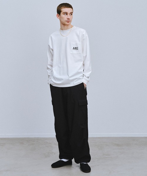 AMERICAN RAG CIE（アメリカンラグシー）の「【AMERICAN RAG CIE】3H ロンT（ユニセックス）（Tシャツ/カットソー・レディース・ホワイト/ブラック・LARGE/MEDIUM）」の5枚目の写真