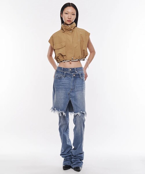 プールデ POOLDE LOOSE DENIM PANTS デニム パンツ S POOLDE/プールデ】Loose Denim Pants/ルーズデニムパンツ（デニム