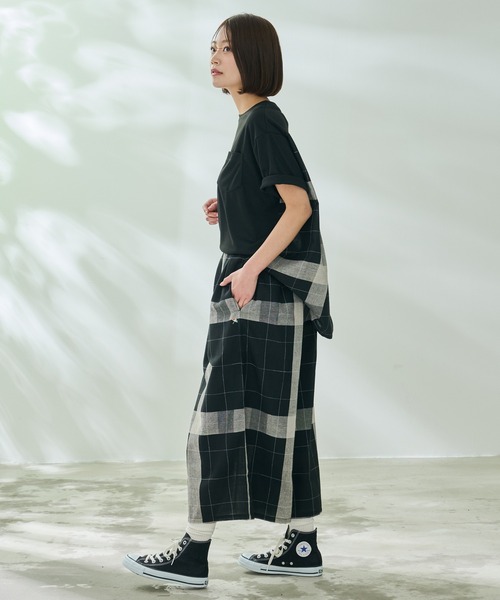 Arnold Palmer（アーノルドパーマー）の「ビックチェック ドッキング プルオーバー（Tシャツ/カットソー・レディース・ブラック/ネイビー/ホワイト・L/M/S）」の11枚目の写真