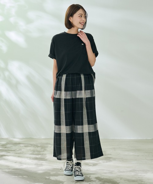 Arnold Palmer（アーノルドパーマー）の「ビックチェック ドッキング プルオーバー（Tシャツ/カットソー・レディース・ブラック/ネイビー/ホワイト・L/M/S）」の22枚目の写真