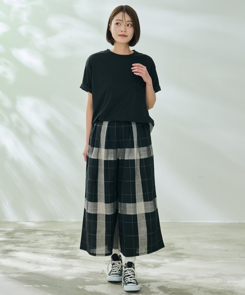 Arnold Palmer（アーノルドパーマー）の「ビックチェック ドッキング プルオーバー（Tシャツ/カットソー・レディース・ブラック/ネイビー/ホワイト・L/M/S）」の17枚目の写真