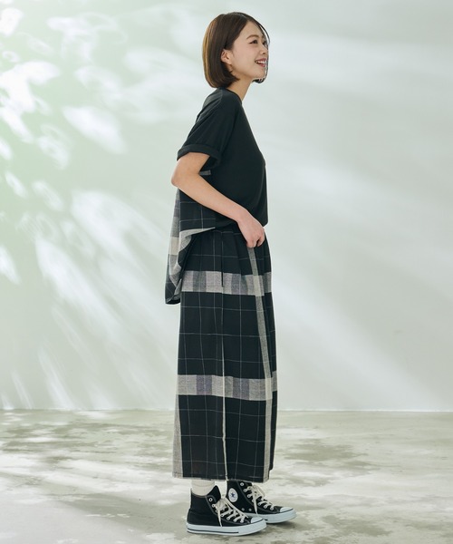 Arnold Palmer（アーノルドパーマー）の「ビックチェック ドッキング プルオーバー（Tシャツ/カットソー・レディース・ブラック/ネイビー/ホワイト・L/M/S）」の18枚目の写真