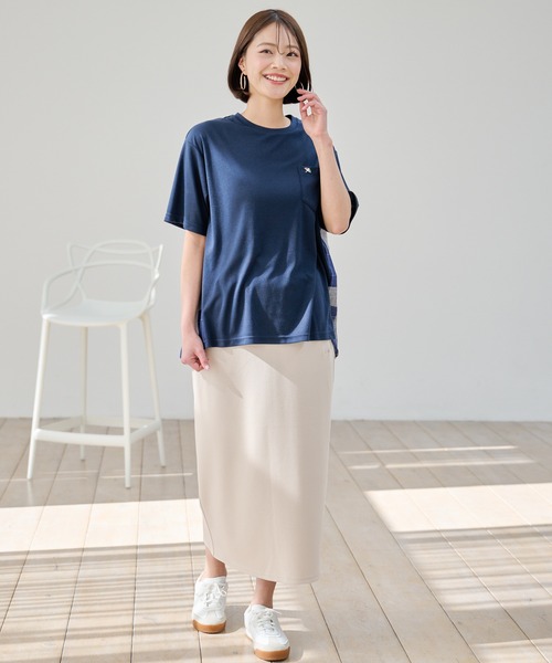 Arnold Palmer（アーノルドパーマー）の「ビックチェック ドッキング プルオーバー（Tシャツ/カットソー・レディース・ブラック/ネイビー/ホワイト・L/M/S）」の21枚目の写真