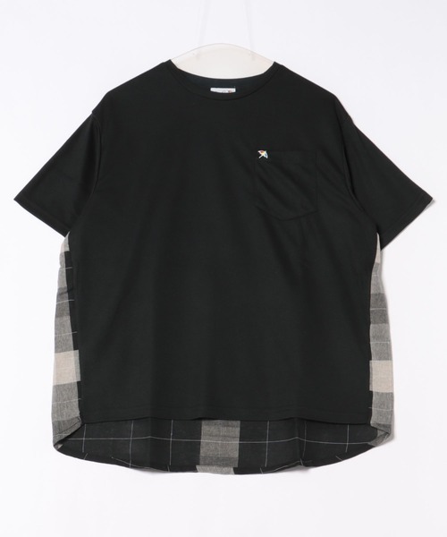 Arnold Palmer（アーノルドパーマー）の「ビックチェック ドッキング プルオーバー（Tシャツ/カットソー・レディース・ブラック/ネイビー/ホワイト・L/M/S）」の9枚目の写真