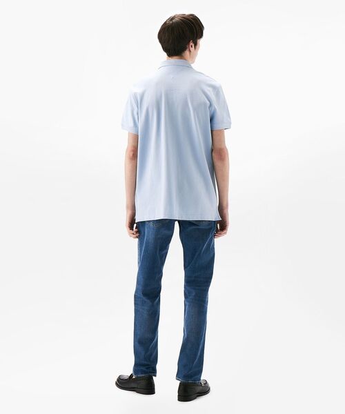 TOMMY HILFIGER（トミーヒルフィガー）の「アンダーカラーレギュラーポロシャツ（ポロシャツ・メンズ・ブルー/ホワイト/ネイビー・X-LARGE/LARGE/MEDIUM/SMALL）」の5枚目の写真