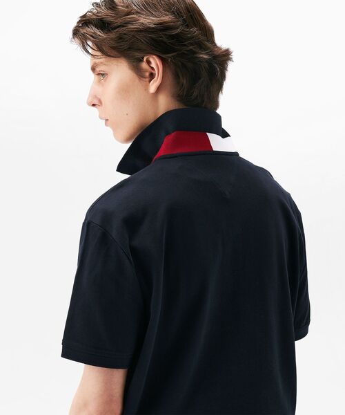 TOMMY HILFIGER（トミーヒルフィガー）の「アンダーカラーレギュラーポロシャツ（ポロシャツ・メンズ・ブルー/ホワイト/ネイビー・X-LARGE/LARGE/MEDIUM/SMALL）」の8枚目の写真