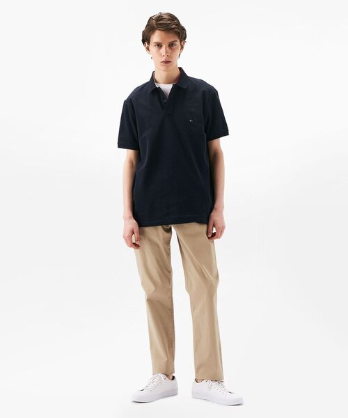 TOMMY HILFIGER（トミーヒルフィガー）の「アンダーカラーレギュラーポロシャツ（ポロシャツ・メンズ・ブルー/ホワイト/ネイビー・X-LARGE/LARGE/MEDIUM/SMALL）」の9枚目の写真