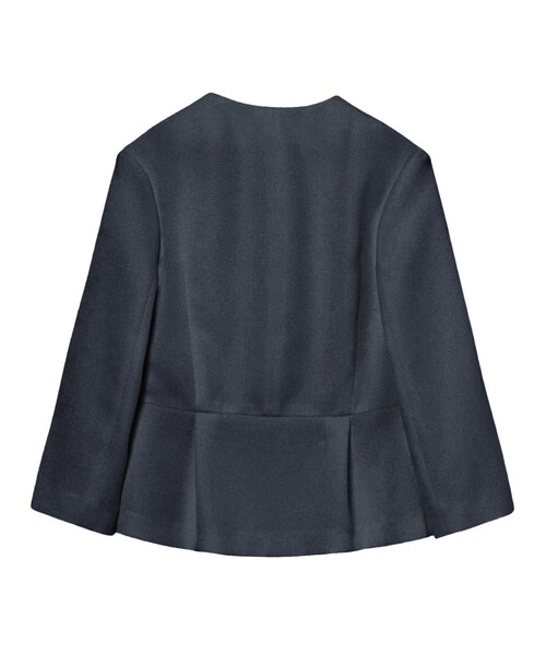 ANAYI(アナイ)の「【セットアップ対応商品】バスケットツイードペプラム ジャケット(ノーカラージャケット・レディース・ホワイト/ベージュ/ネイビー・34/36/38)」の5枚目の写真