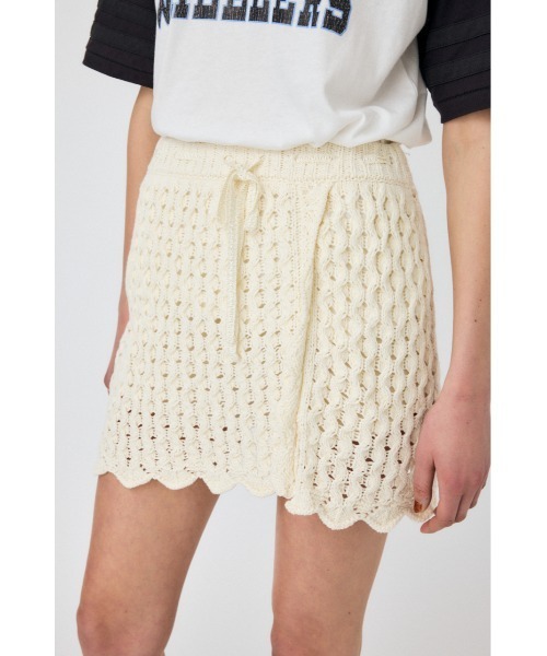 MOUSSY（マウジー）の「【セットアップ対応】OPENWORK ニットスカート（スカート・レディース・ネイビー/アイボリー/マジェンタ・FREE）」の12枚目の写真