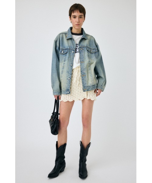 MOUSSY（マウジー）の「【セットアップ対応】OPENWORK ニットスカート（スカート・レディース・ネイビー/アイボリー/マジェンタ・FREE）」の15枚目の写真