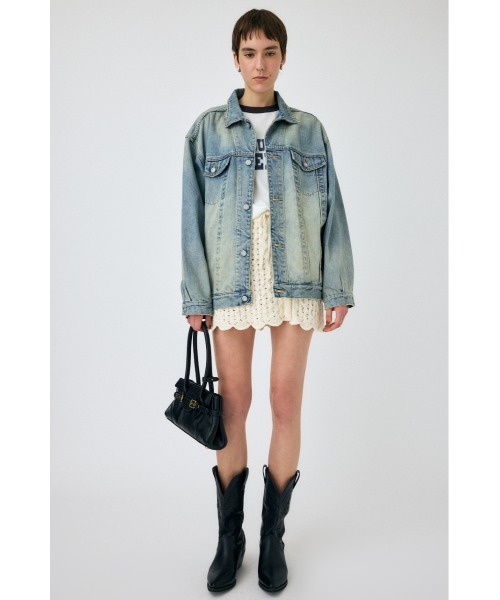 MOUSSY（マウジー）の「【セットアップ対応】OPENWORK ニットスカート（スカート・レディース・ネイビー/アイボリー/マジェンタ・FREE）」の16枚目の写真