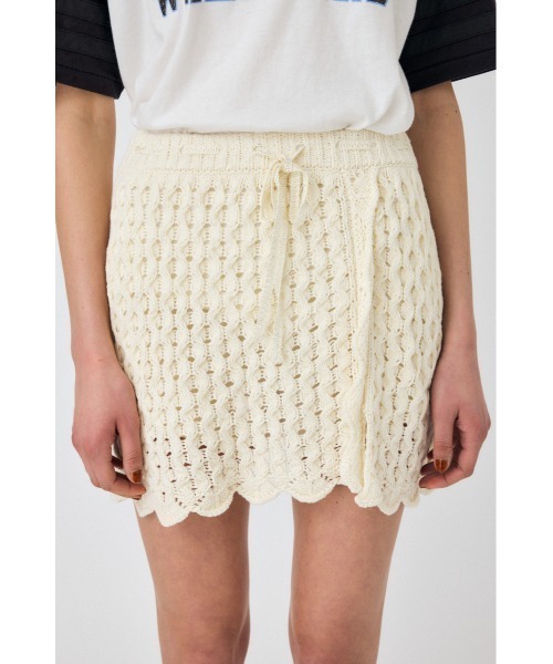 MOUSSY（マウジー）の「【セットアップ対応】OPENWORK ニットスカート（スカート・レディース・ネイビー/アイボリー/マジェンタ・FREE）」の17枚目の写真