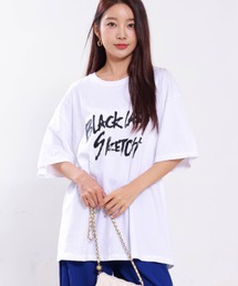 Rock調オーバーサイズTシャツ