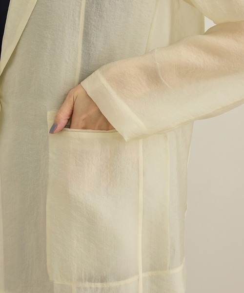 洗える・新色追加】シアーライトジャケット（テーラードジャケット