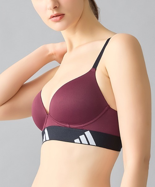 adidas（アディダス）の「adidas/アディダス ノンワイヤーブラ 吸汗速乾（スポーツブラ・レディース・ブラック/ライトグレー/ボルドー/ブラック系その他/パープル系その他・MEDIUM/LARGE）」の18枚目の写真
