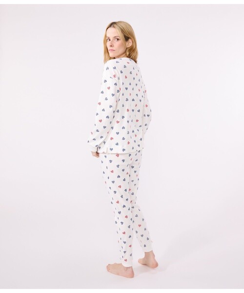 PETIT BATEAU（プチバトー）の「パジャマ（ルームウェア/パジャマ・レディース・ホワイト系その他・XX-SMALL/X-SMALL/SMALL/MEDIUM/LARGE）」の2枚目の写真