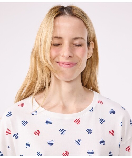 PETIT BATEAU（プチバトー）の「パジャマ（ルームウェア/パジャマ・レディース・ホワイト系その他・XX-SMALL/X-SMALL/SMALL/MEDIUM/LARGE）」の3枚目の写真