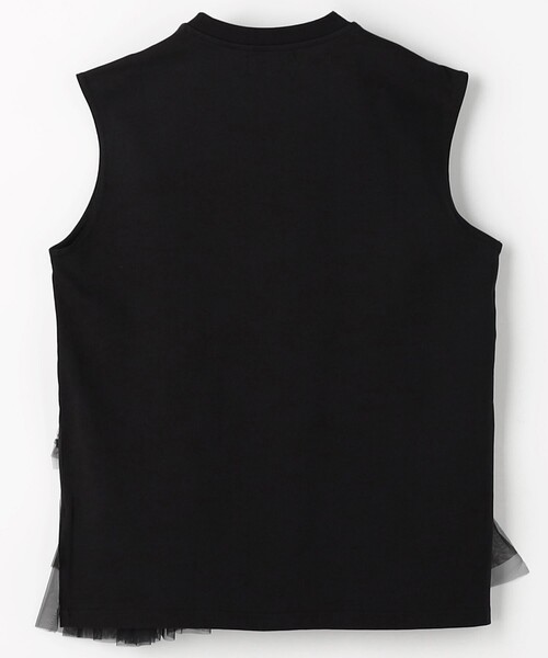 tシャツ VIVIANO/ヴィヴィアーノ Tulle Sleeveless T-Shirt / VW-SS25-CS02 / チュールスリーブレスTシ セール】VIVIANO/ヴィヴィアーノ Tulle Sleeveless T-Shirt / VW
