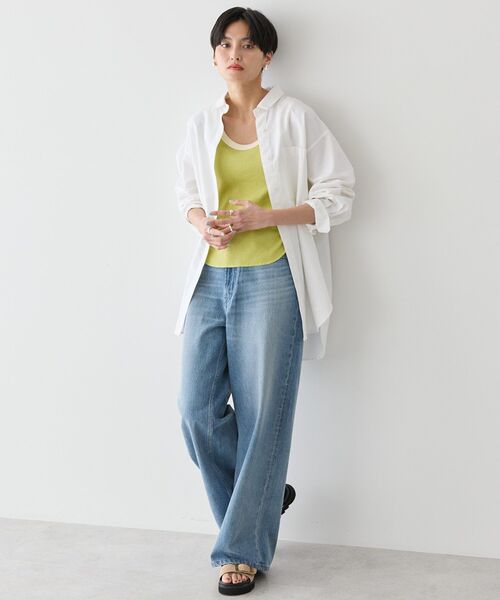 AMERICAN HOLIC（アメリカンホリック）の「ワッフル2WAYタンクトップ（タンクトップ・レディース・オレンジ/グリーン系その他3/モカ・M/L）」の9枚目の写真